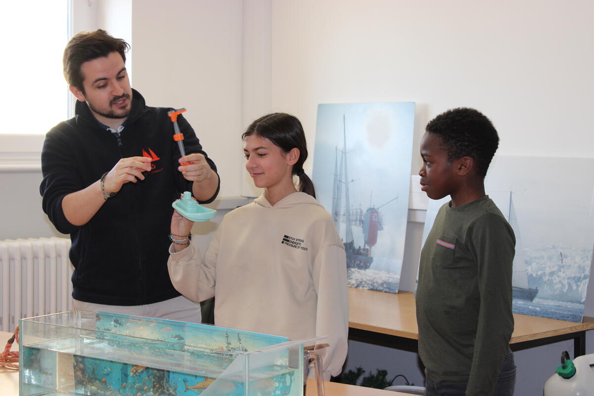 L'école de Feytiat a accueilli le PolarPodbus, le programme pédagogique phare de l'expédition scientifique.