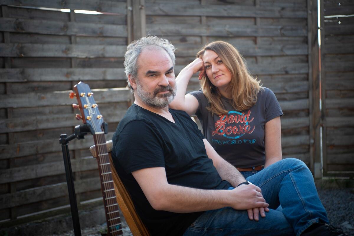 Philippe et Lise composent Baskerville.