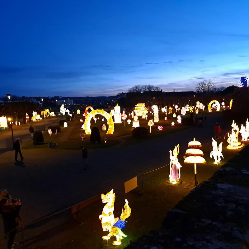 L'Odyssée Lumineuse à Limoges jusqu'au 8 mars au Jardin de l'Evêché à Limoges.